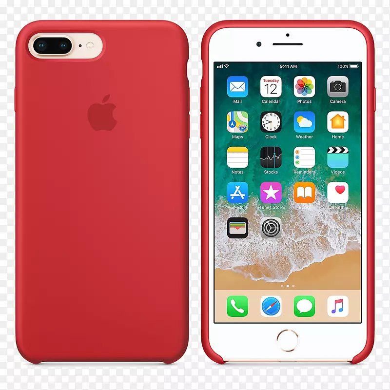 苹果iPhone 8和苹果iPhone 7加/8加硅胶外壳iPhone x电话-8+
