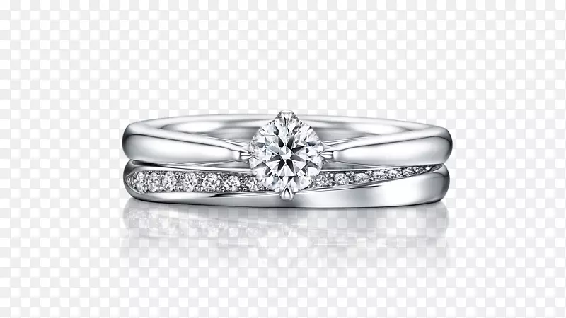 结婚戒指一-银座订婚戒指白金戒指