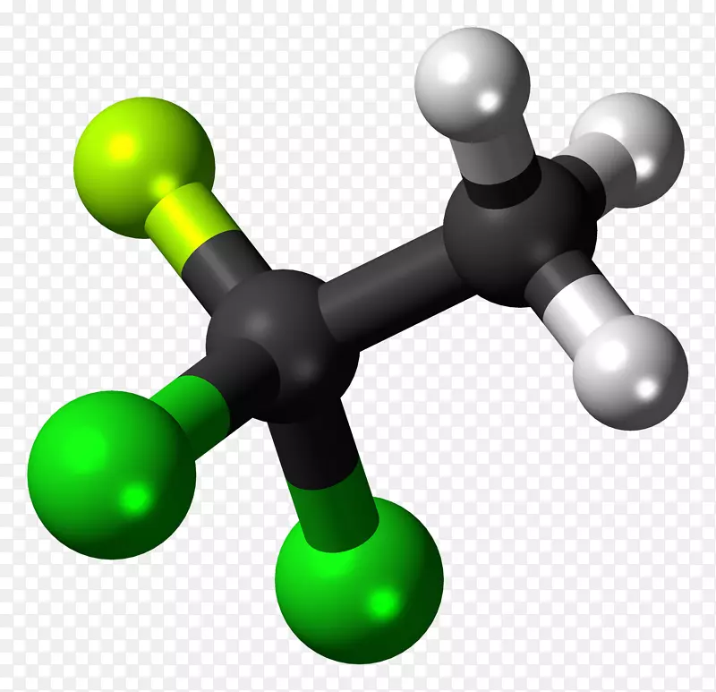 氯氟烃，1，1-二氯-1-氟乙烷制冷剂卤代烷氟氯烃-油分子