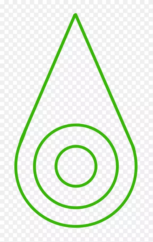 圆形三角形绿色剪贴画