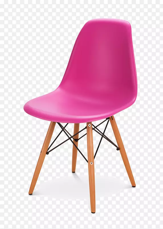伊姆斯躺椅木材查尔斯和射线伊姆斯玻璃纤维扶手椅-塑料椅子