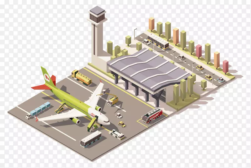 飞机机场停机坪地面支援设备机场航站楼