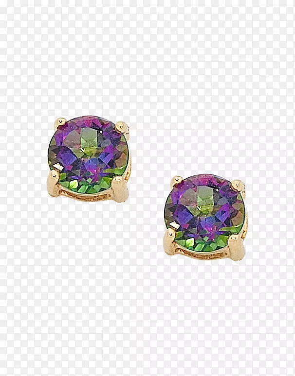 紫水晶耳环珠宝钻石珠宝
