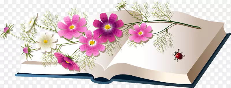 书籍花卉设计日记花元分-图书