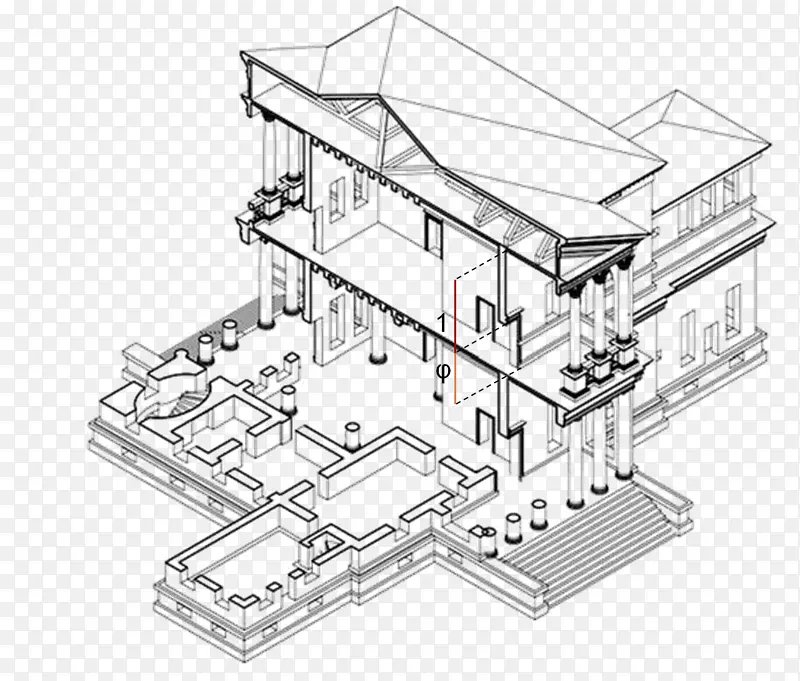技术制图建筑工程.别墅