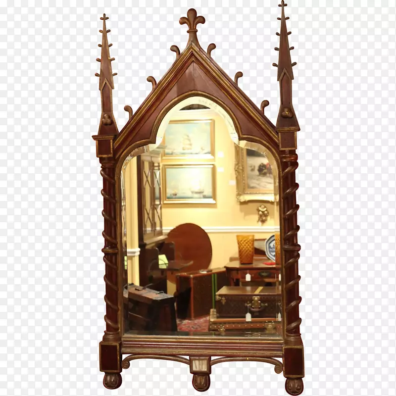 哥特式复兴建筑镜子家具画框.镜子
