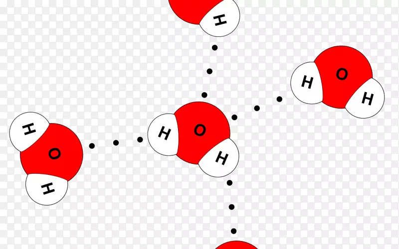 氢键化学极性水氢原子-水