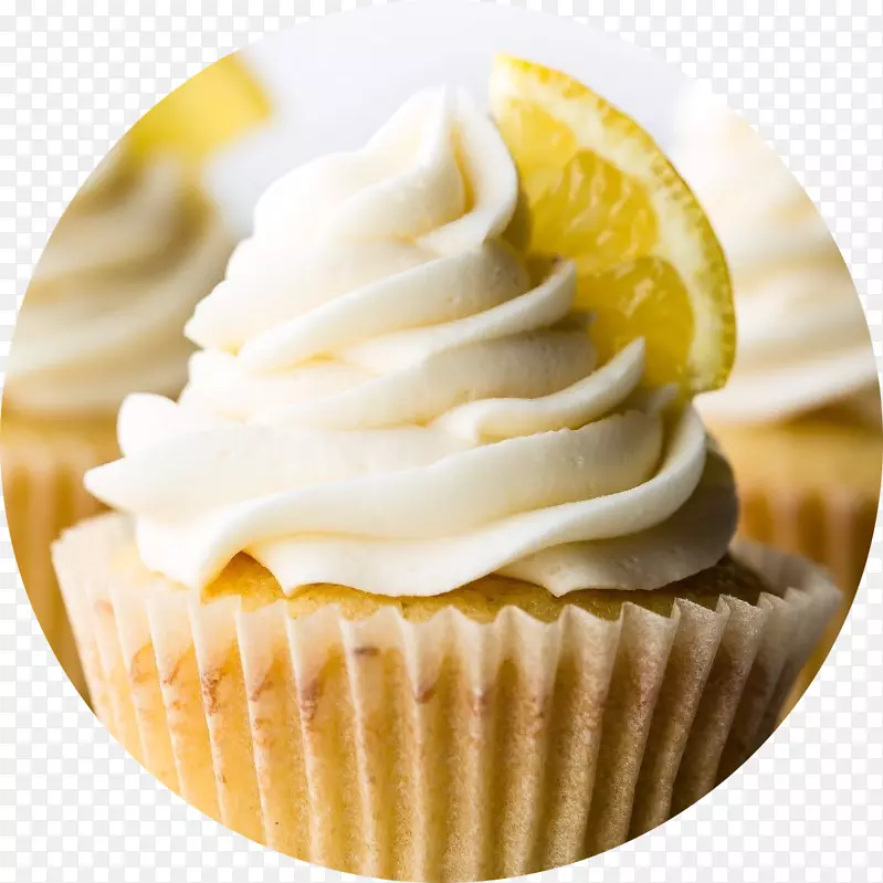 糖霜蛋糕松饼奶油天使食品蛋糕柠檬