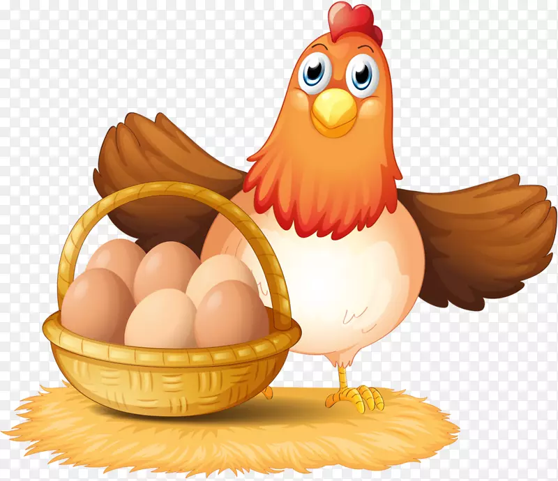 篮子里的鸡蛋鸡夹艺术-鸡蛋