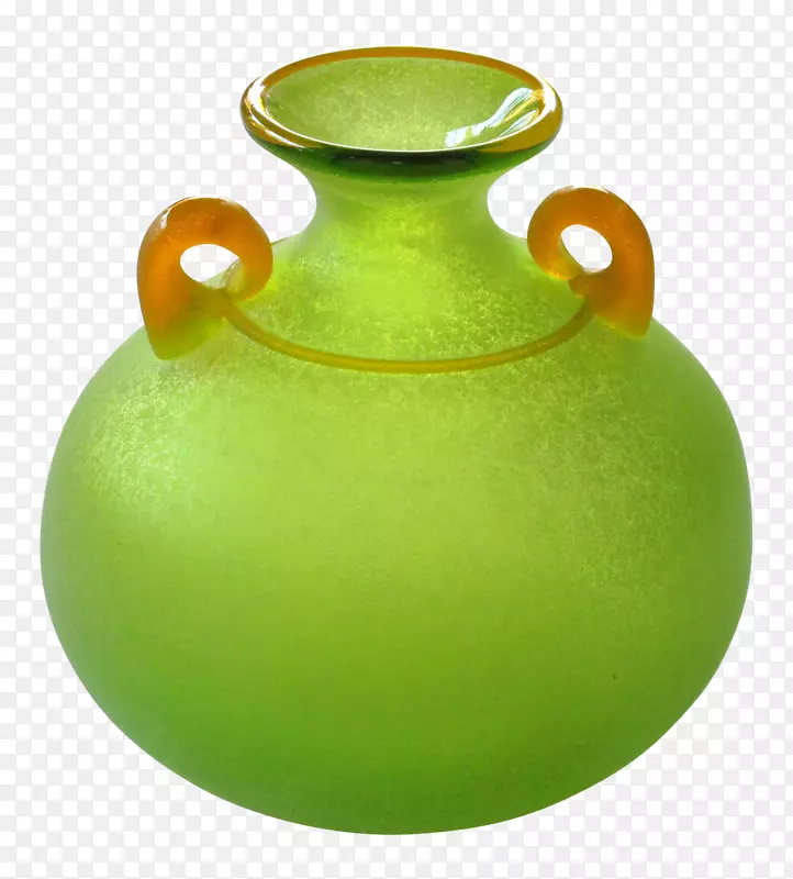 花瓶酸绿墨拉诺陶瓷玻璃铁花瓶