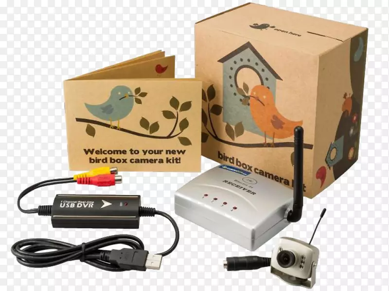 鸟巢箱无线安全摄像头盒摄像机-鸟