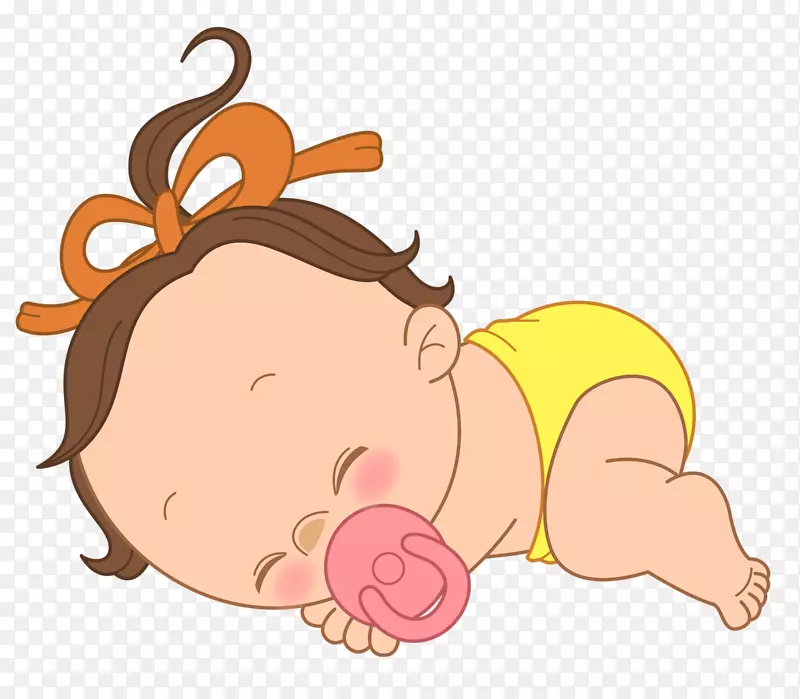 婴儿睡眠剪贴画.penhua载体
