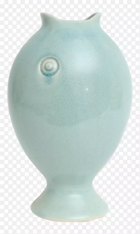 陶瓷花瓶绿松石-观音