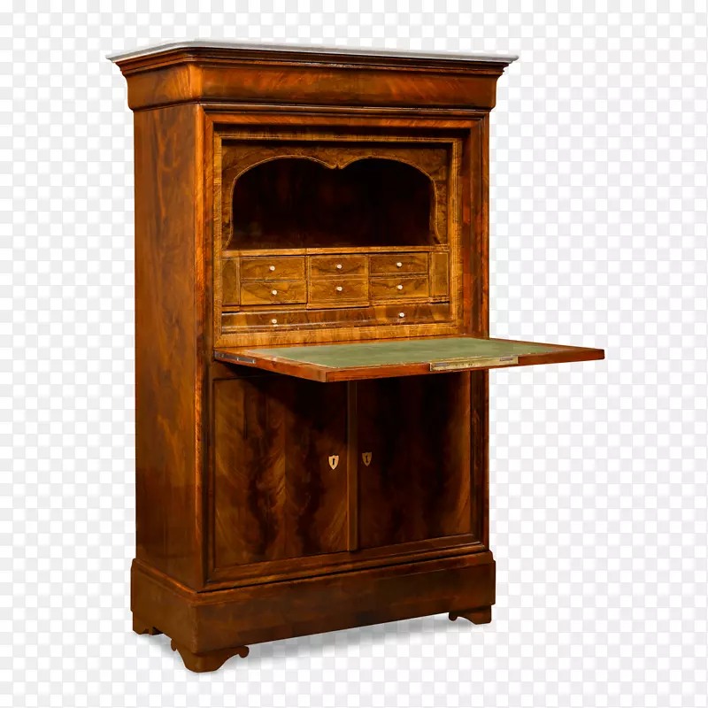 桌古董秘书桌落前台-古董家具