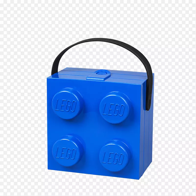 午餐盒乐高玩具蓝色午餐盒