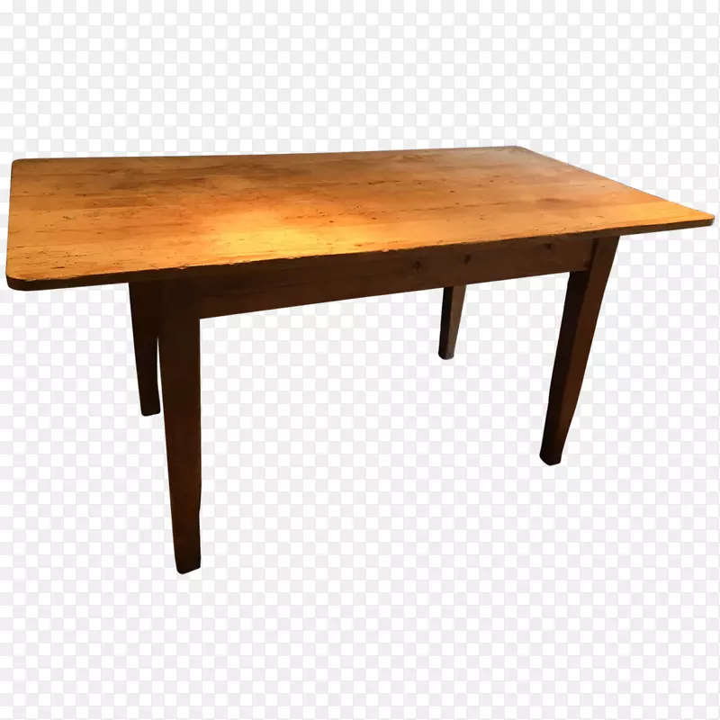 咖啡桌角木染色古董桌