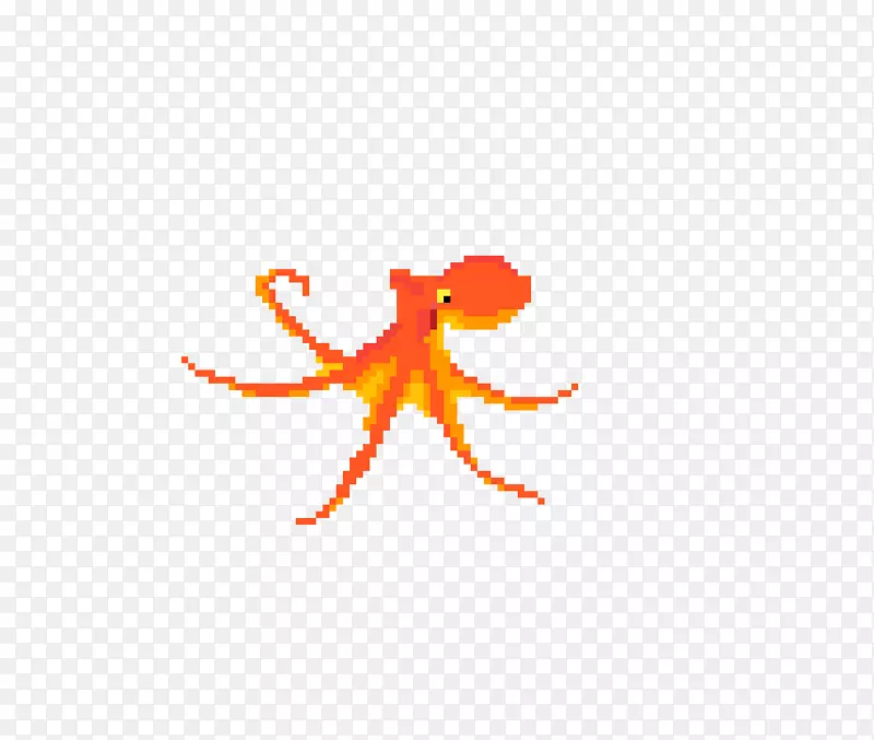 章鱼昆虫线标志剪贴画-艺术与设计