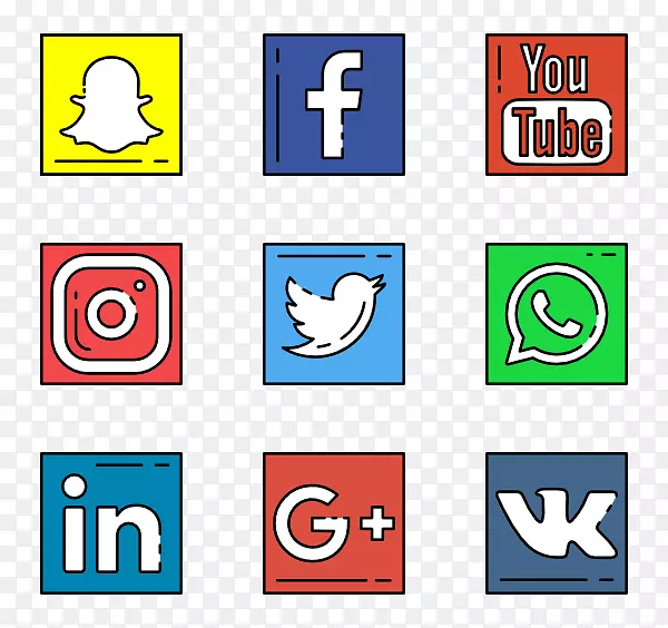 社交媒体计算机图标社交网络-社交媒体