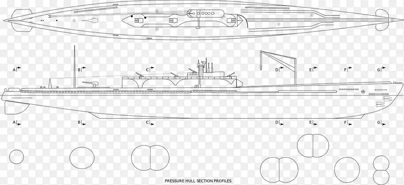 线艺术汽车绘图船海军建筑.潜艇场景