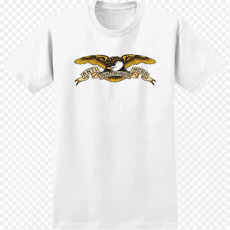 T恤反英雄滑板豪华发行-白色短袖