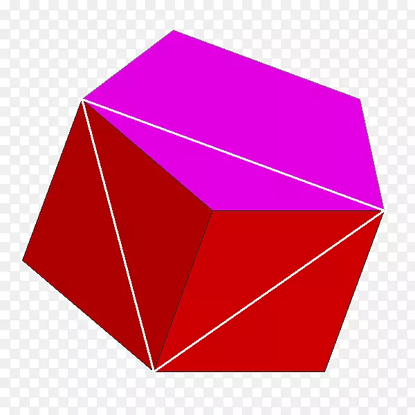 五角棱镜半正多面体五角双锥角