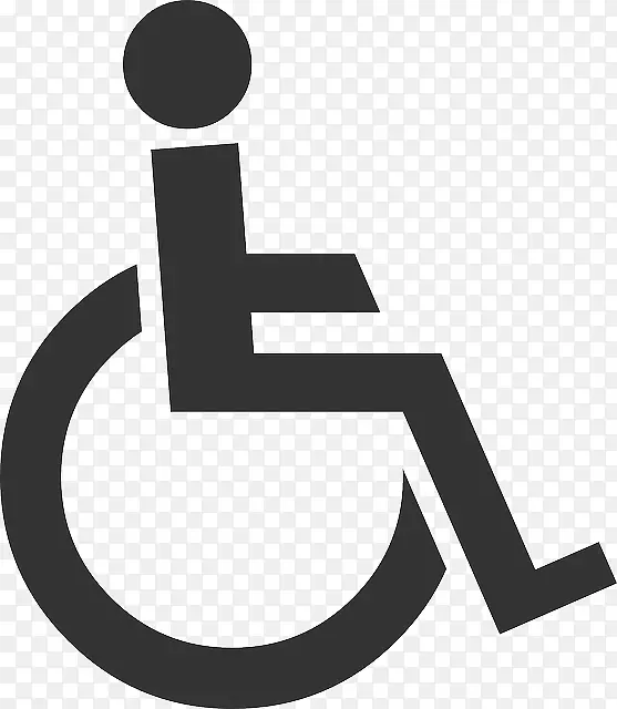 残疾轮椅无障碍剪贴画-轮椅