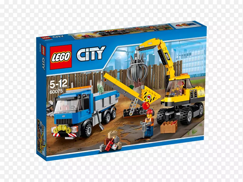乐高60075城市挖掘机和卡车乐高城玩具乐高集团-建筑车辆