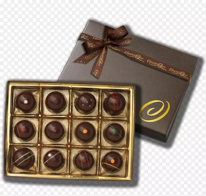 莫扎尔库尔巧克力松露糖邦本白兰地巧克力盒