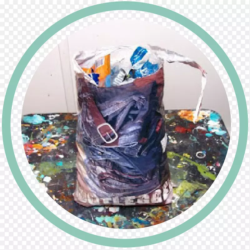 塑料购物袋、纸包装和标签回收袋
