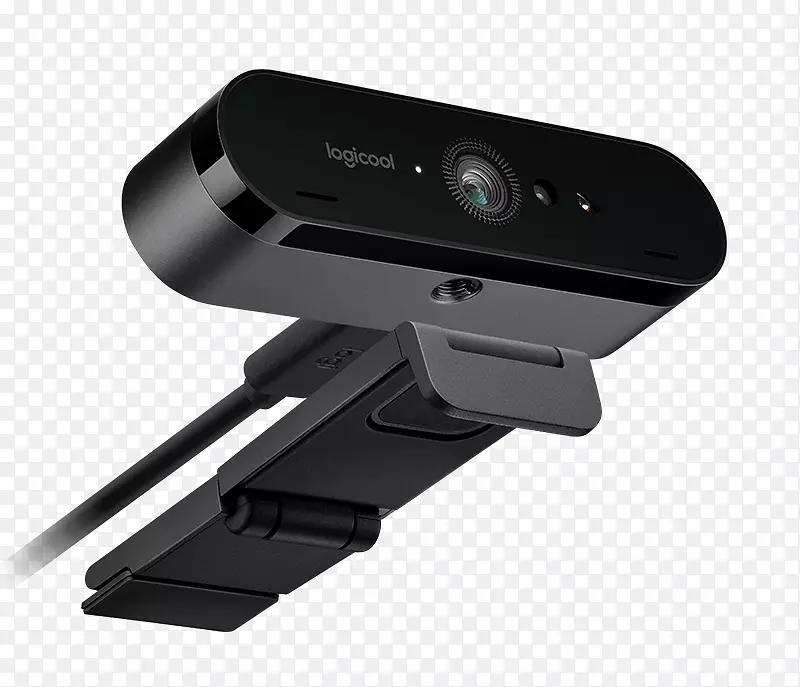 高清网络摄像机4096 x 2160 pix Logitech brio站立超高清晰度电视4k分辨率-网络摄像机