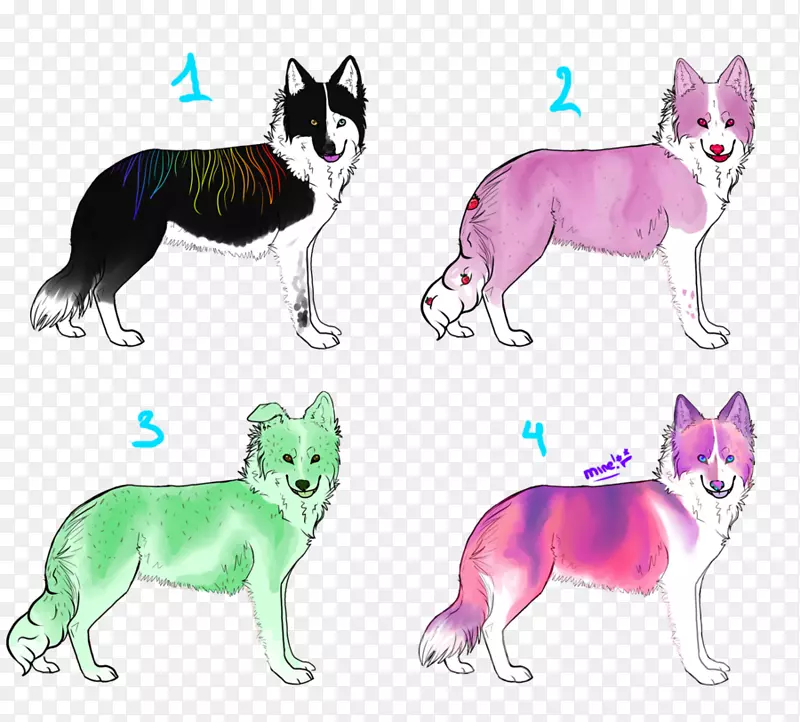 犬种卡通爪子