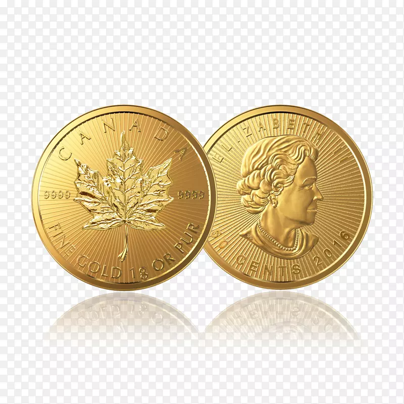 金币加拿大金枫叶金币浮动材料