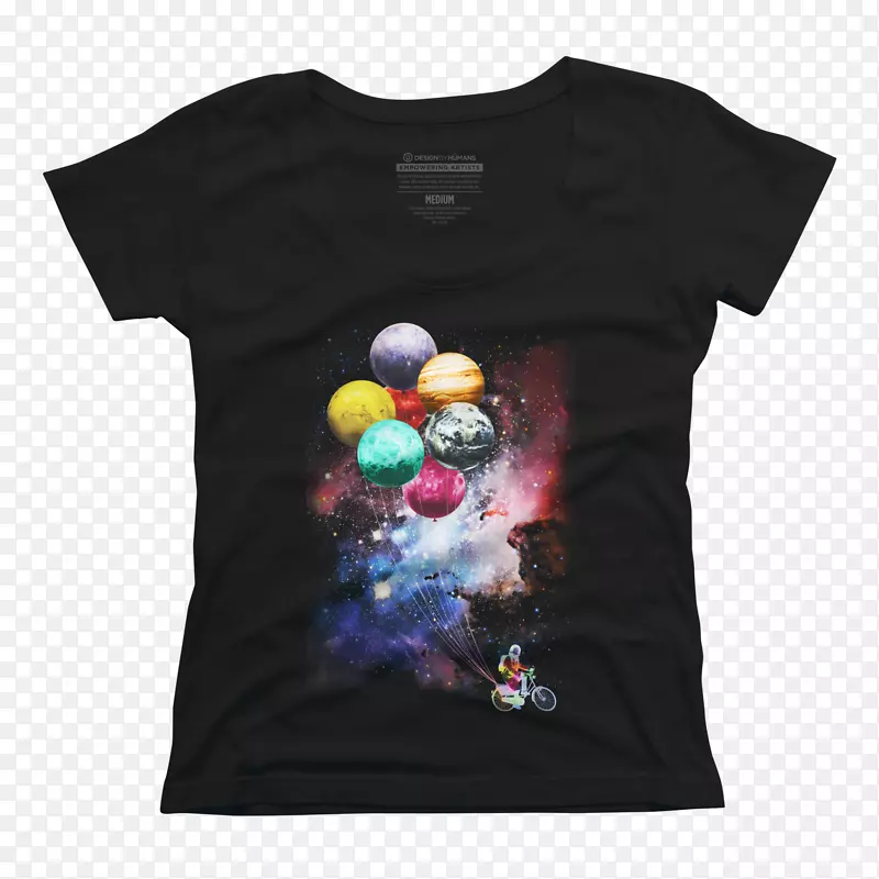人类设计的t恤服装袖子.太空人