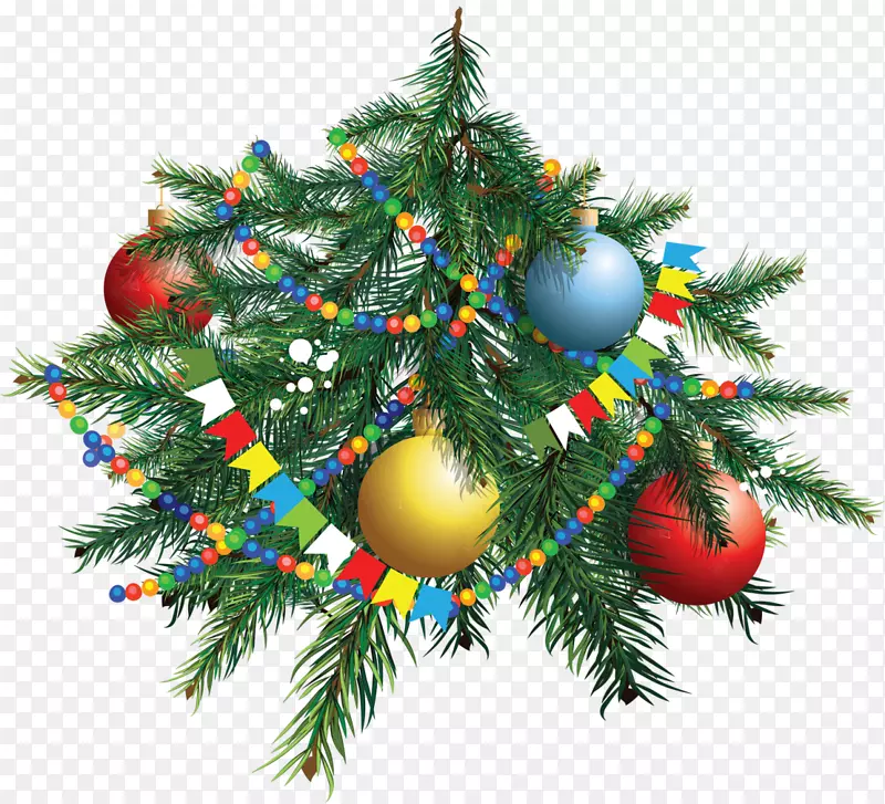 圣诞树新年圣诞树装饰-圣诞创意PNG下载
