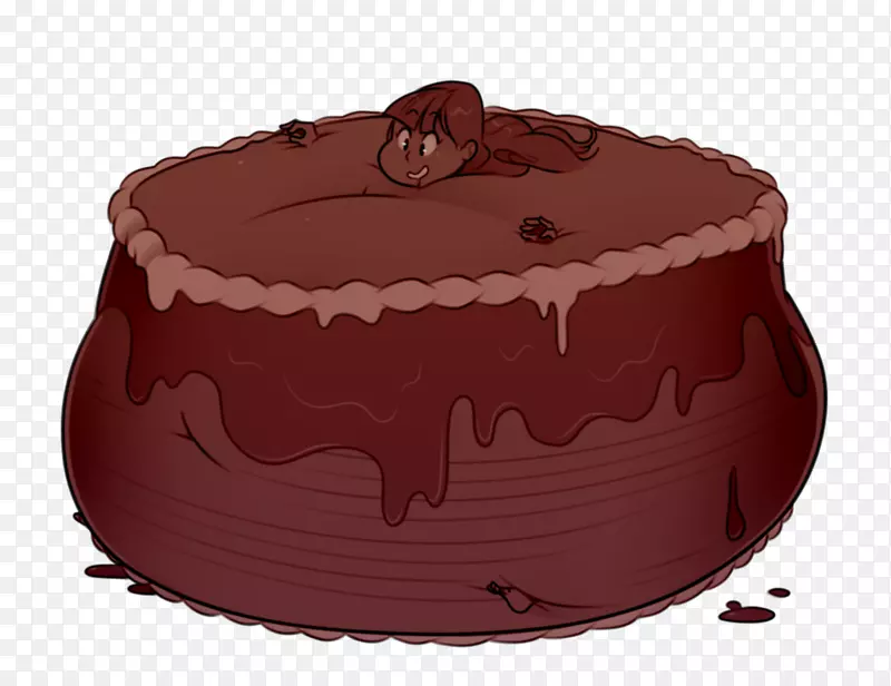巧克力蛋糕包加纳奇巧克力松露巧克力蛋糕