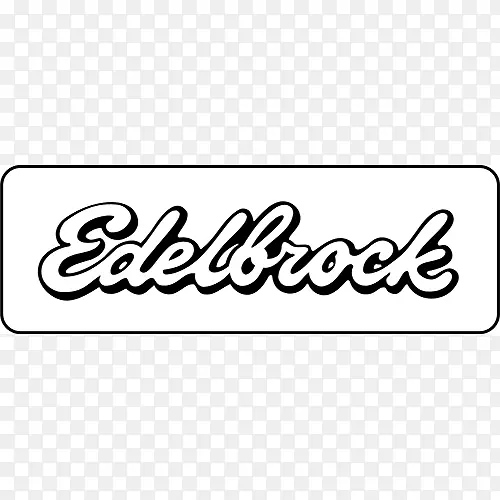 Car Edelbrock，LLC徽标贴标-Car