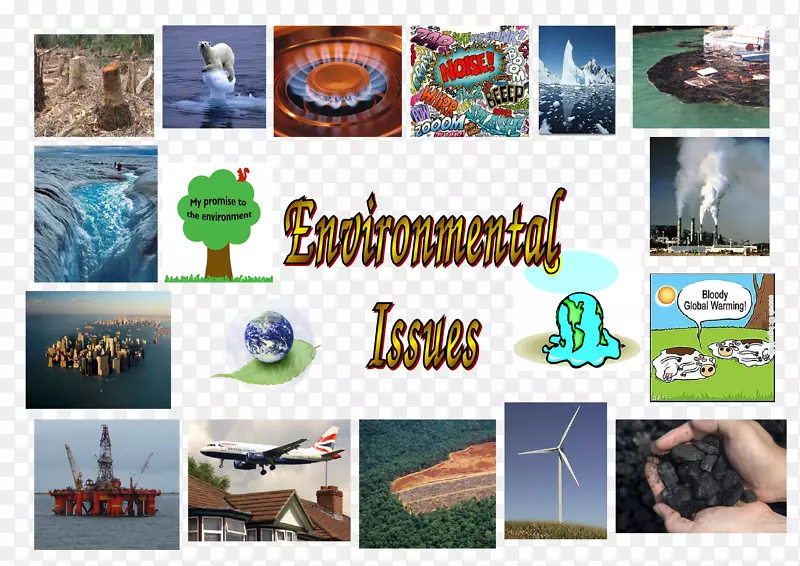 自然环境情绪板学习环境问题全球变暖-钢铁；手腕攻击；环境污染