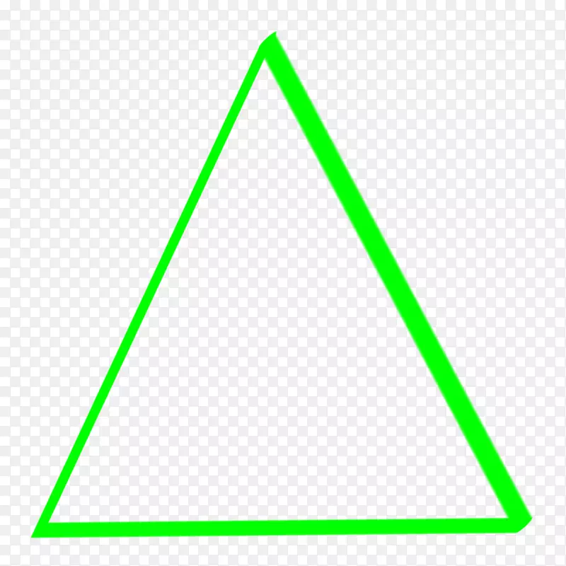 三角形绿色字体-三角形尺
