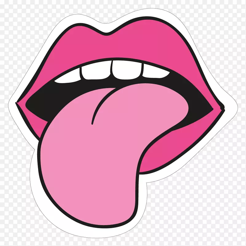 嘴舌唇夹艺术舌