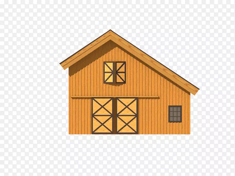 盐箱棚屋木结构谷仓屋顶的一个角落