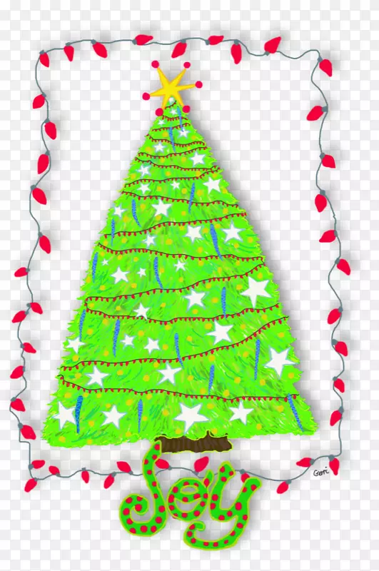 圣诞树，圣诞装饰品，面粉袋，圣诞老人-圣诞树