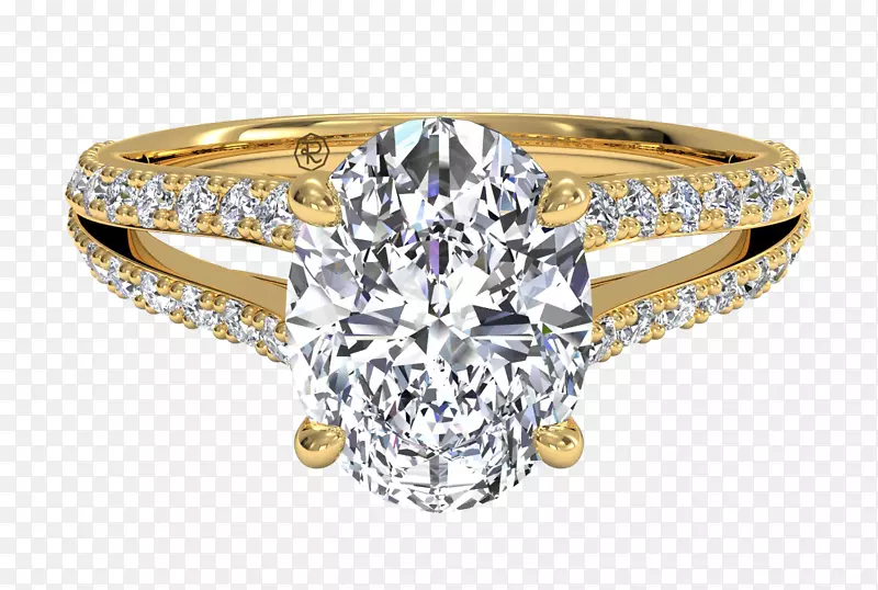 订婚戒指结婚戒指钻石切割白金戒指