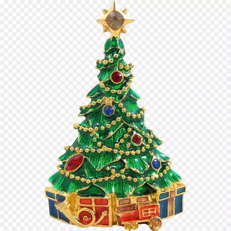 圣诞树装饰云杉-金色霓虹灯圣诞树