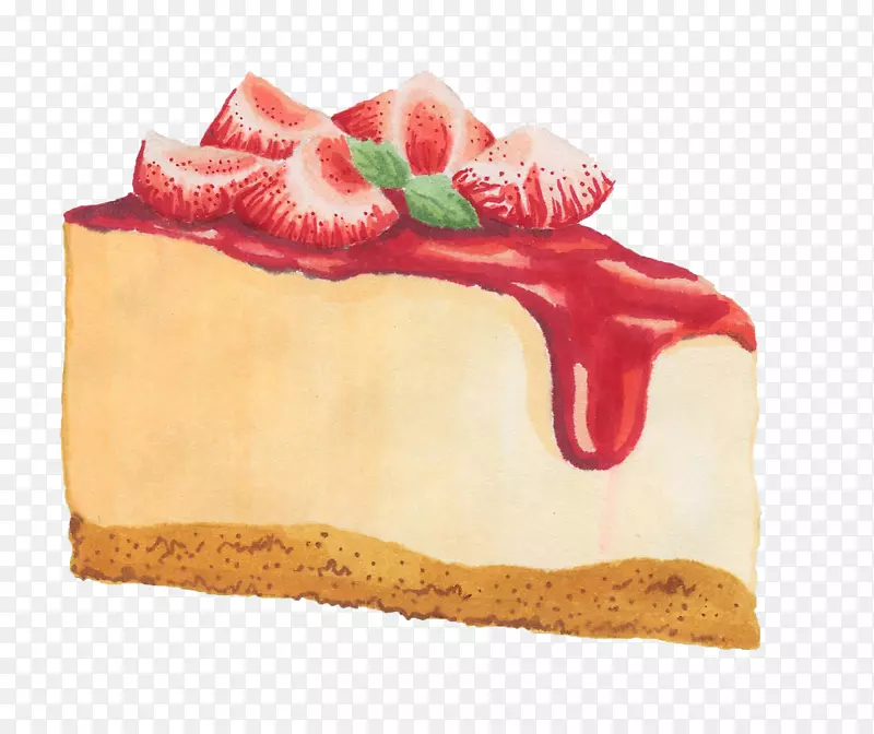 芝士蛋糕草莓奶油蛋糕食品.蛋糕载体