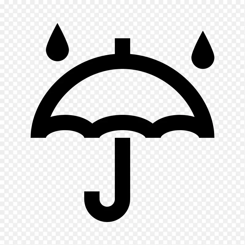 天气预报电脑图标雨季下雨-好天气