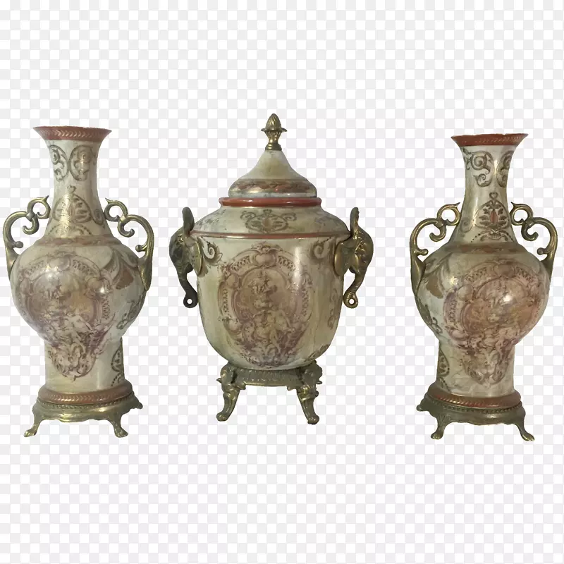 花瓶陶瓷01504陶器-古董花瓶