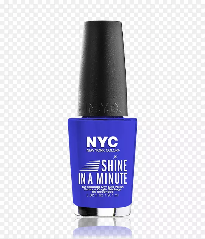 指甲油，纽约市化妆品，纽约颜色，在纽约分钟快速干-多色指甲油交错。