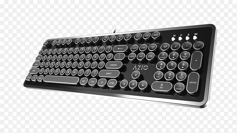 azio mk复古机械键盘电脑键盘打字机电脑鼠标