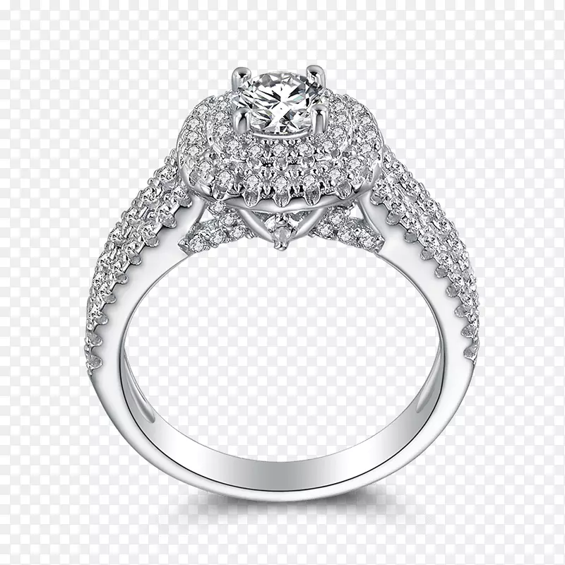 订婚戒指克拉钻石切割戒指