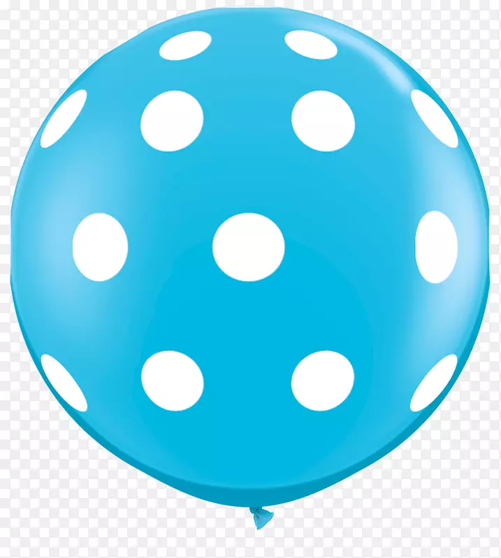 气球圆点派对蓝色圆点灯笼